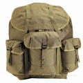 45L waterproof outdoor use army and military backpack in khaki color